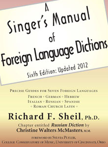 cover art of Richard F. Sheil's A Singer's Manual of Foreign Language Dictions